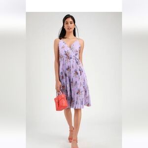 ALI & JAY Lavender Floral Midi Dress